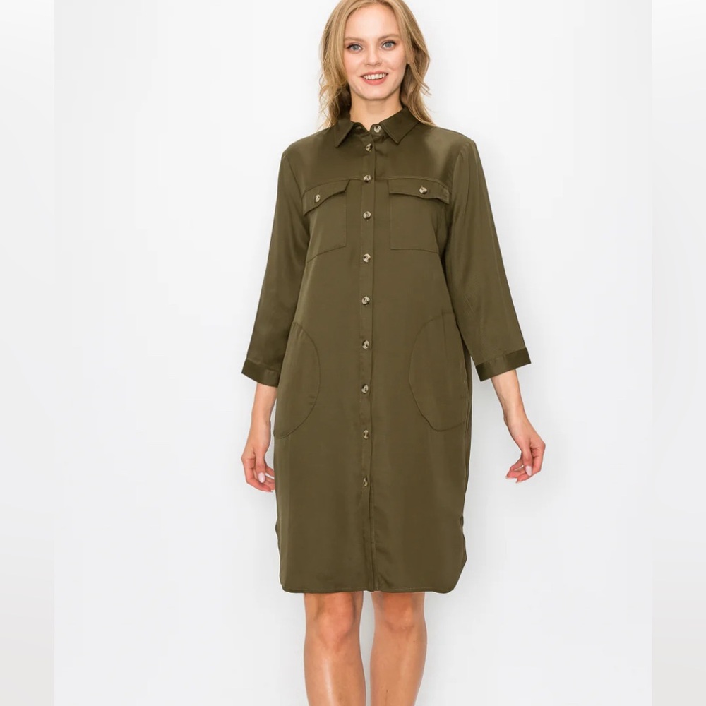 Joh Apparel Taylor Tencel Shirt Tunic Dress size XL